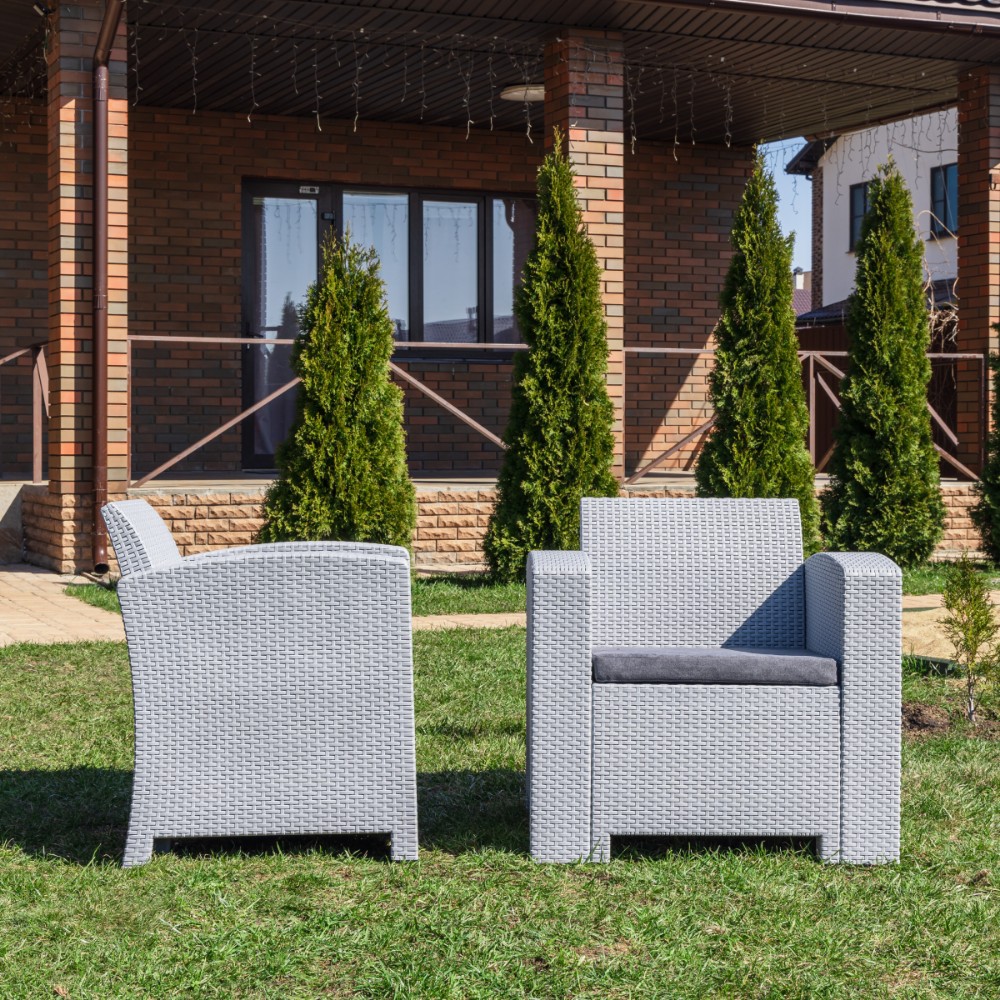 Комплект из двух кресел Royal Family LANA LUX светло-серый 2